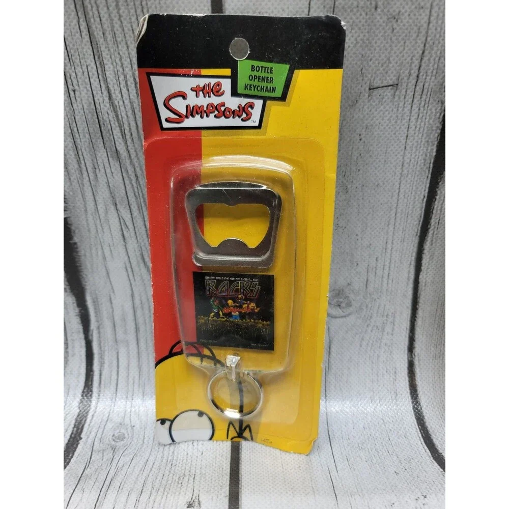 The Simpsons Bottle Opener Keychain Homer Vintage 2007 Lot Of 4